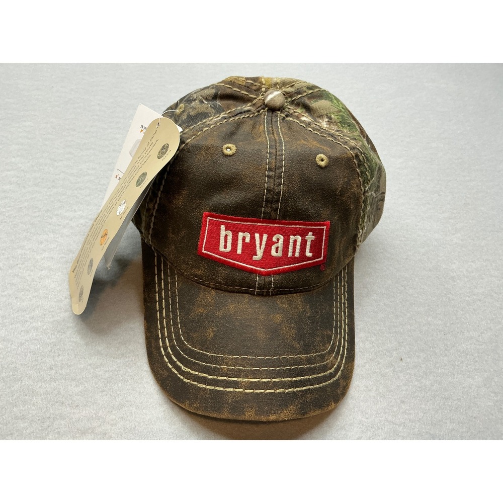 Cap America Bryant Hat Realtree AP Camo Brown Distressed OSFM Baseball Cap‎ NWT